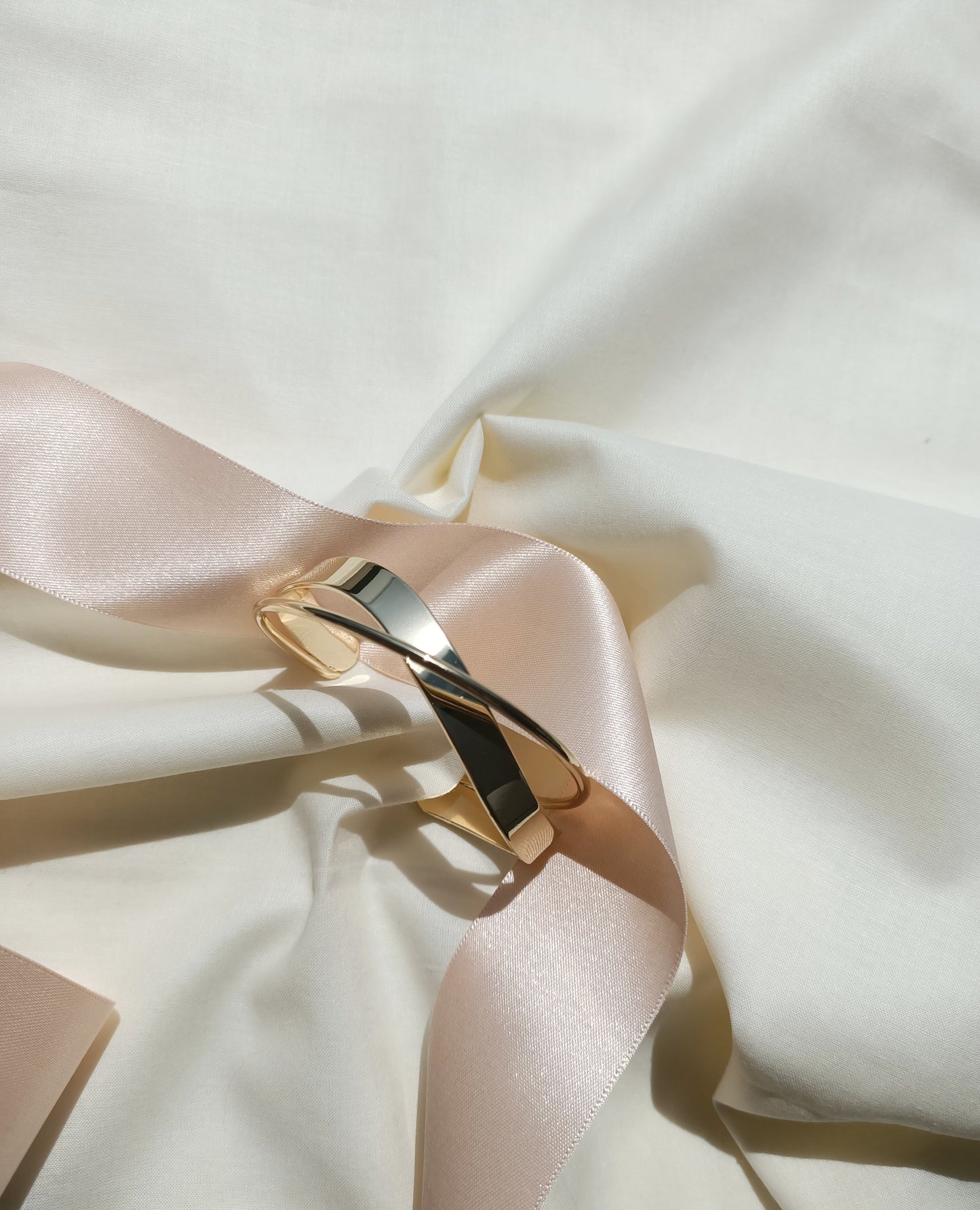 Perfect Distance X Gold Bangle Bracelet