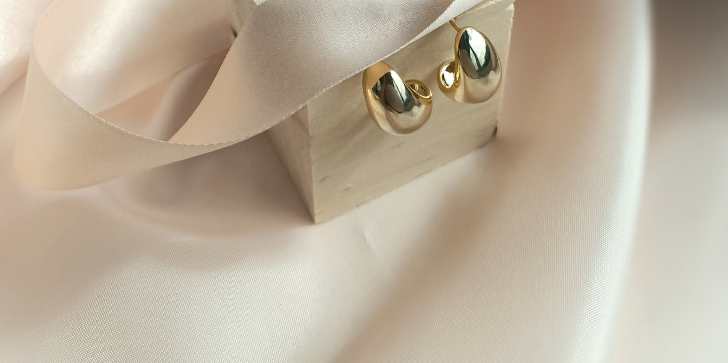 14K Gold Plated Vintage Style Earrings