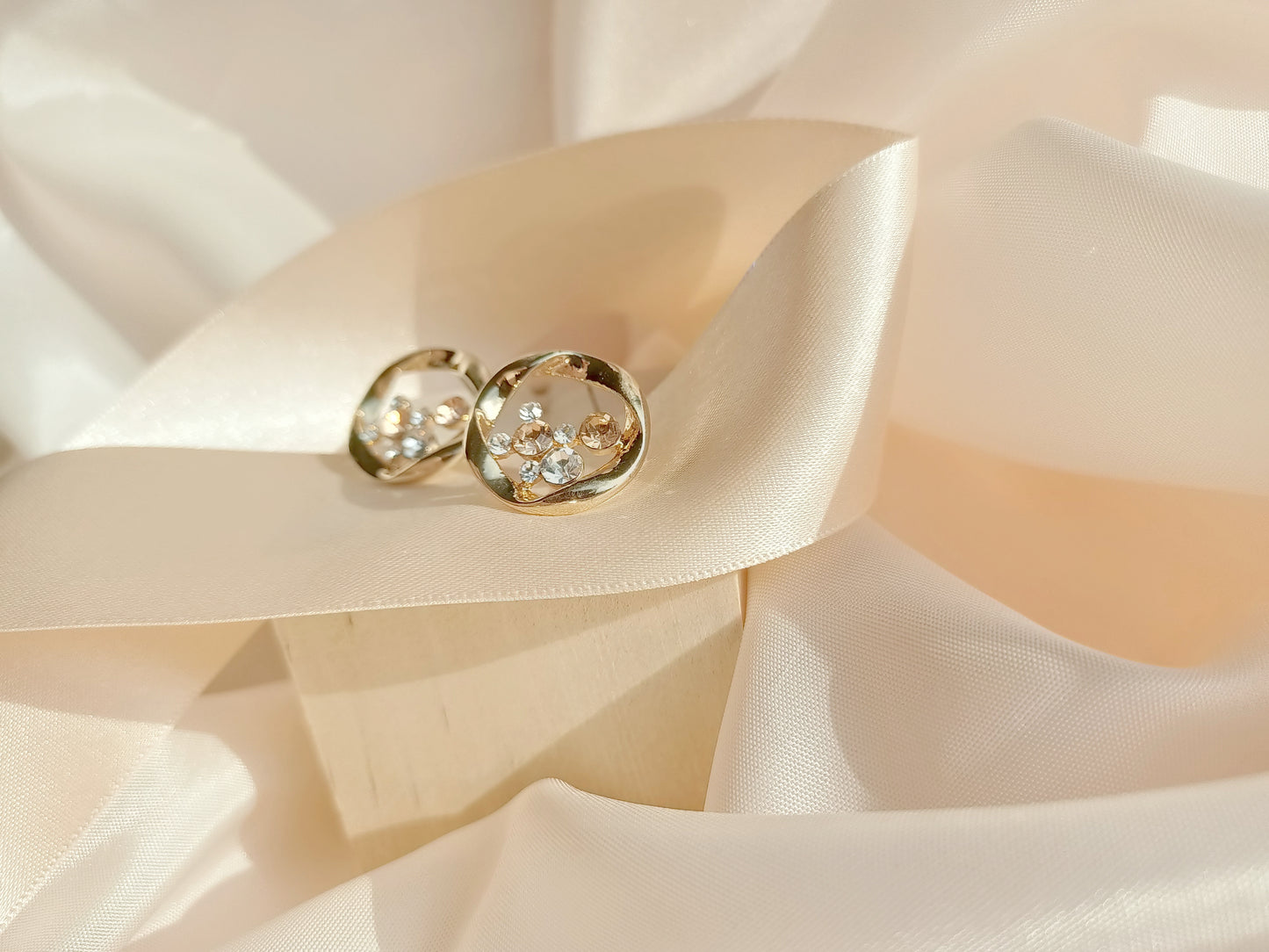 Nebula Rose Gold Earrings