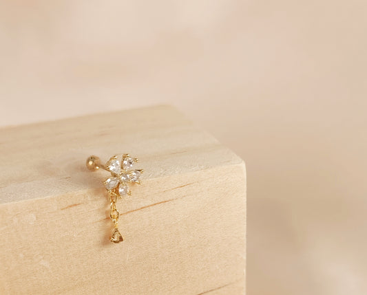 Golden Bloom Ear Studs