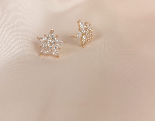 Icy Blossom Diamond Earrings