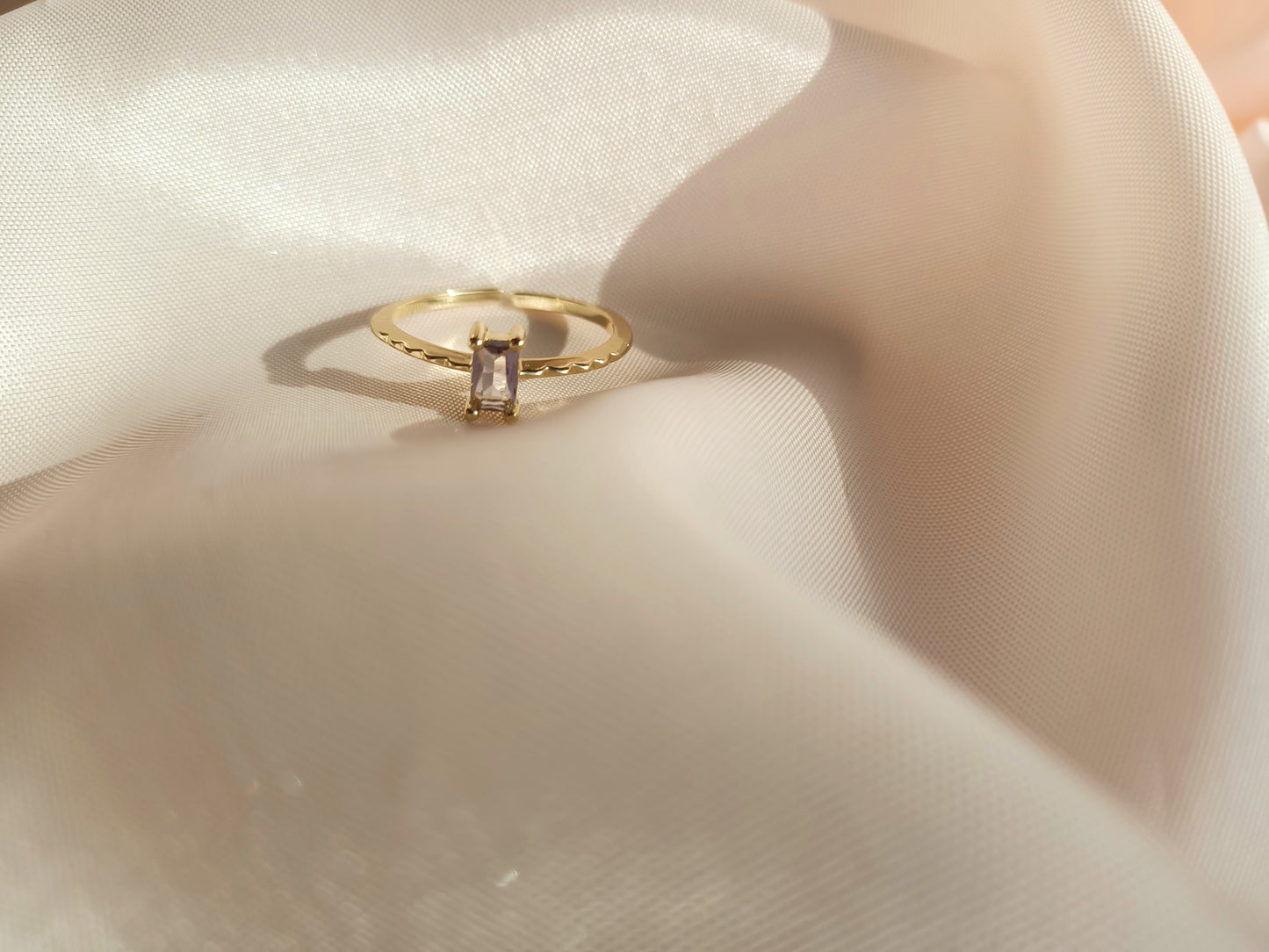 Lilac 14K Gold Plated Ring