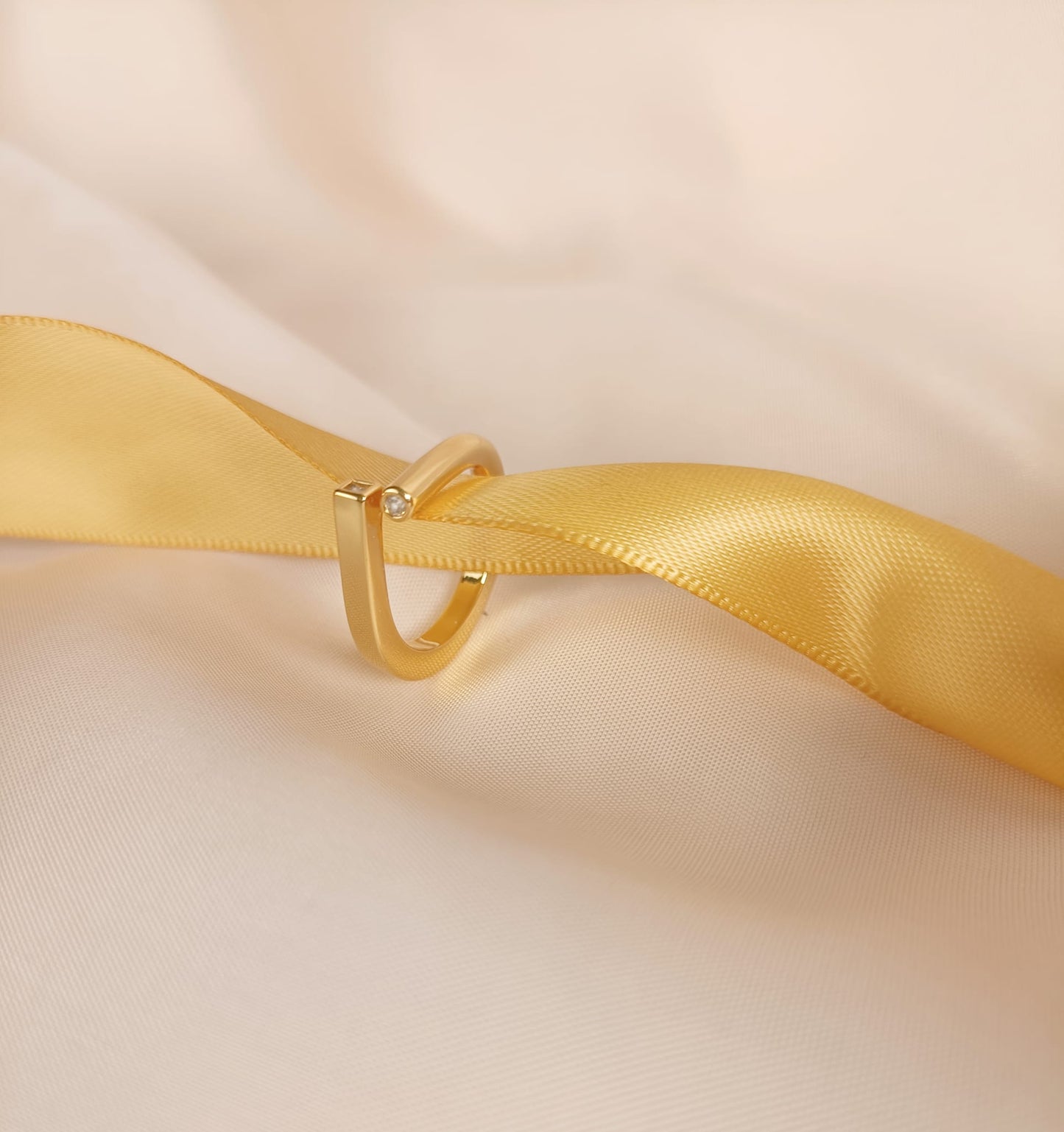 Golden Diamond Ring